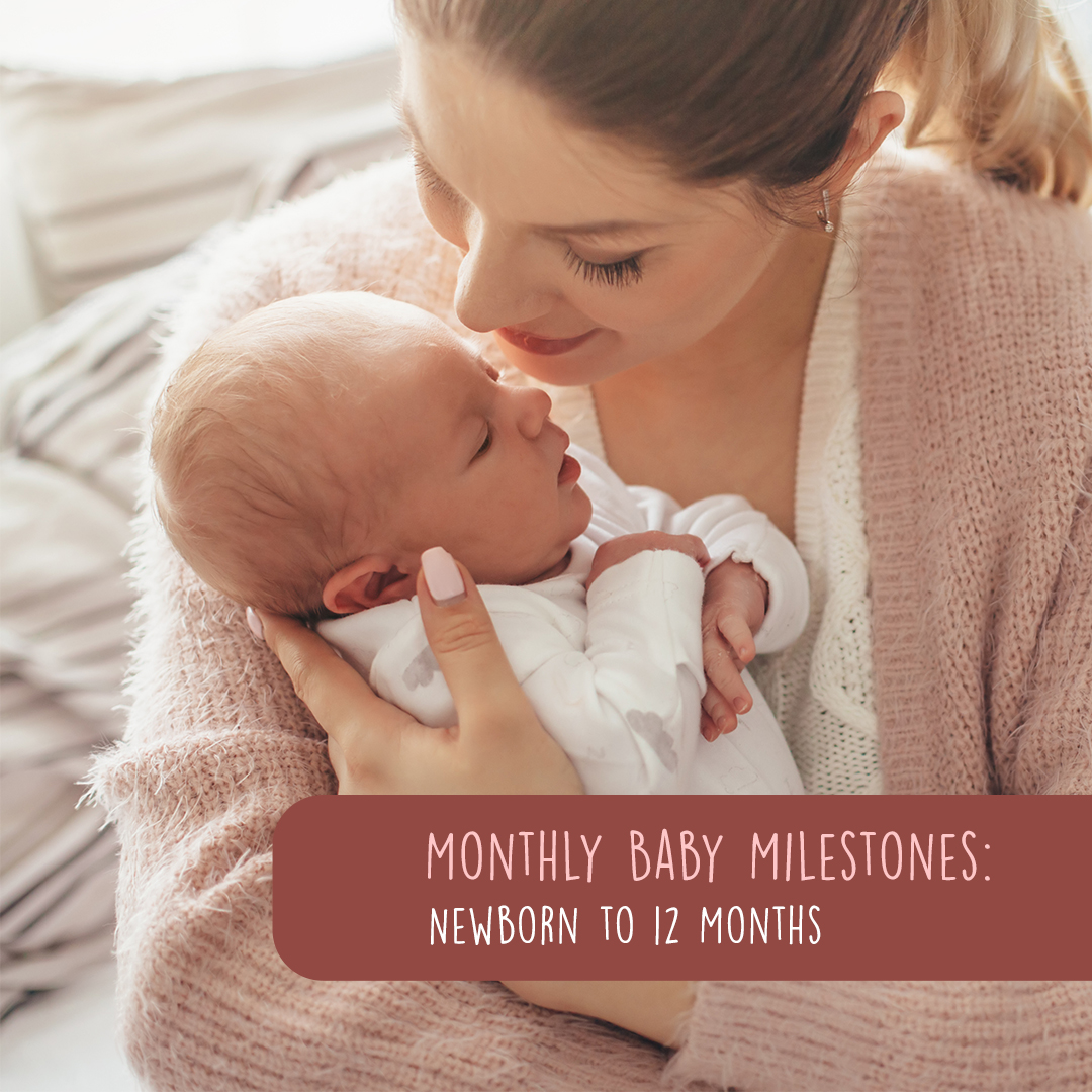 Your baby will go through rapid growth during their first year. Check out our blog for a breakdown of monthly baby milestones from 1 to 12 months: bit.ly/3XmpBnL