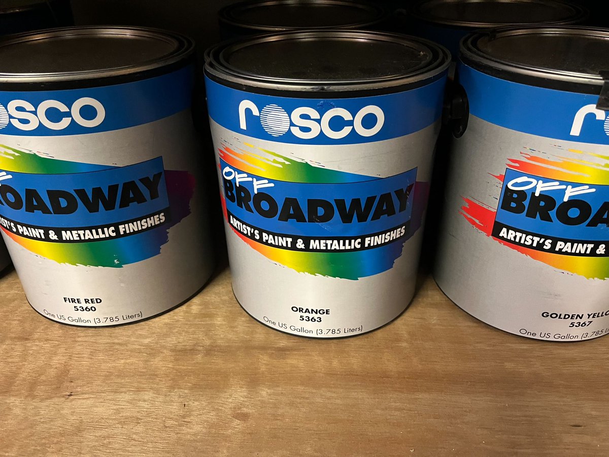 .@Rosco_Labs paints are back in stock! Stock up today for your next performance or production: bit.ly/THRoscoPaint #TheatreInOurSchools #TheatreProduction