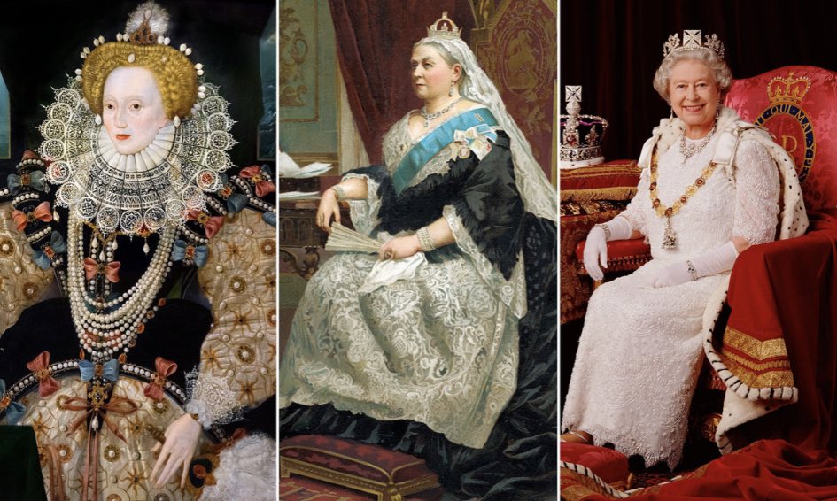 “During three of the most dramatic periods of change in our national history, we have had a Queen reigning over us — it's a striking fact.”

➡️ dailymail.co.uk/news/article-1…

#QueenElizabethI #QueenElizabethII #QueenVictoria