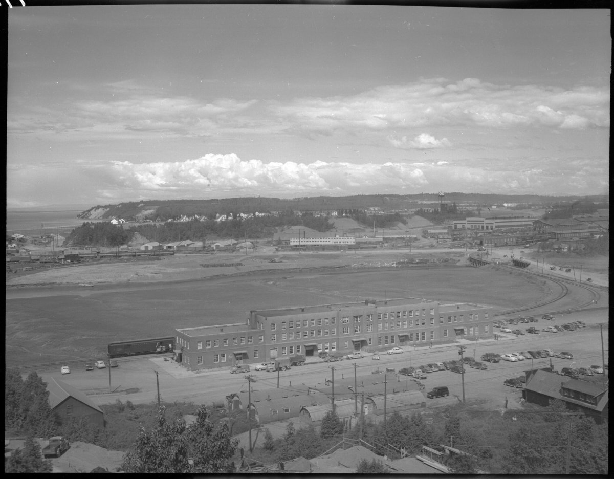 David Reamer on Twitter "June 1950 bird's eye view of the Anchorage