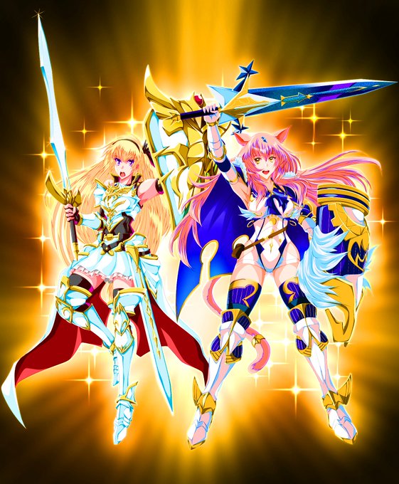 マルゴットさんがピンク髪になってもた
 #絵を彩度100にすると超派手 