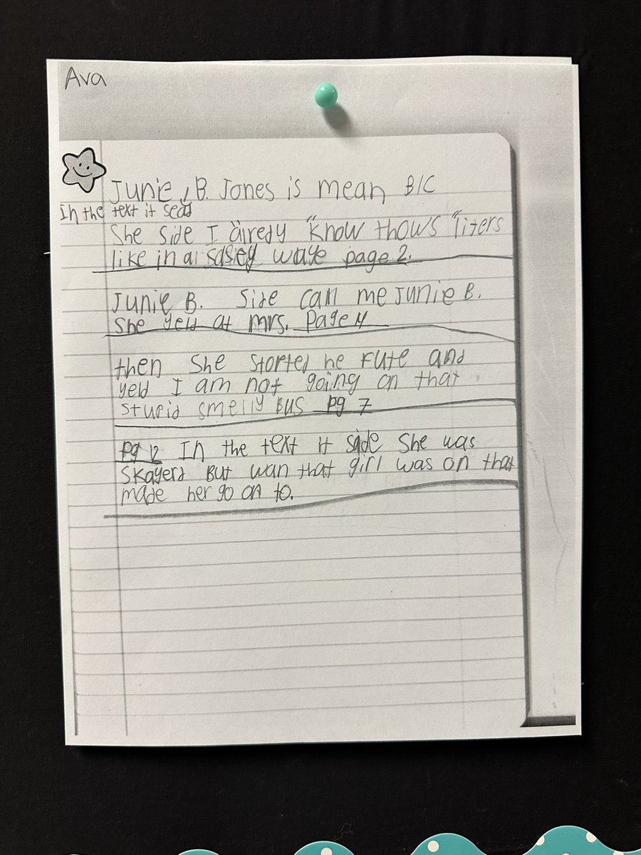 shelbykerner's tweet photo. These readers had such wonderful stop and jots about their reading today! They were SO proud to hang their work up on our WOW Work board! #WritingAboutReading @hawkmavs #TCRWP #DentonISDDelivers https://t.co/StZFZ0fyyn