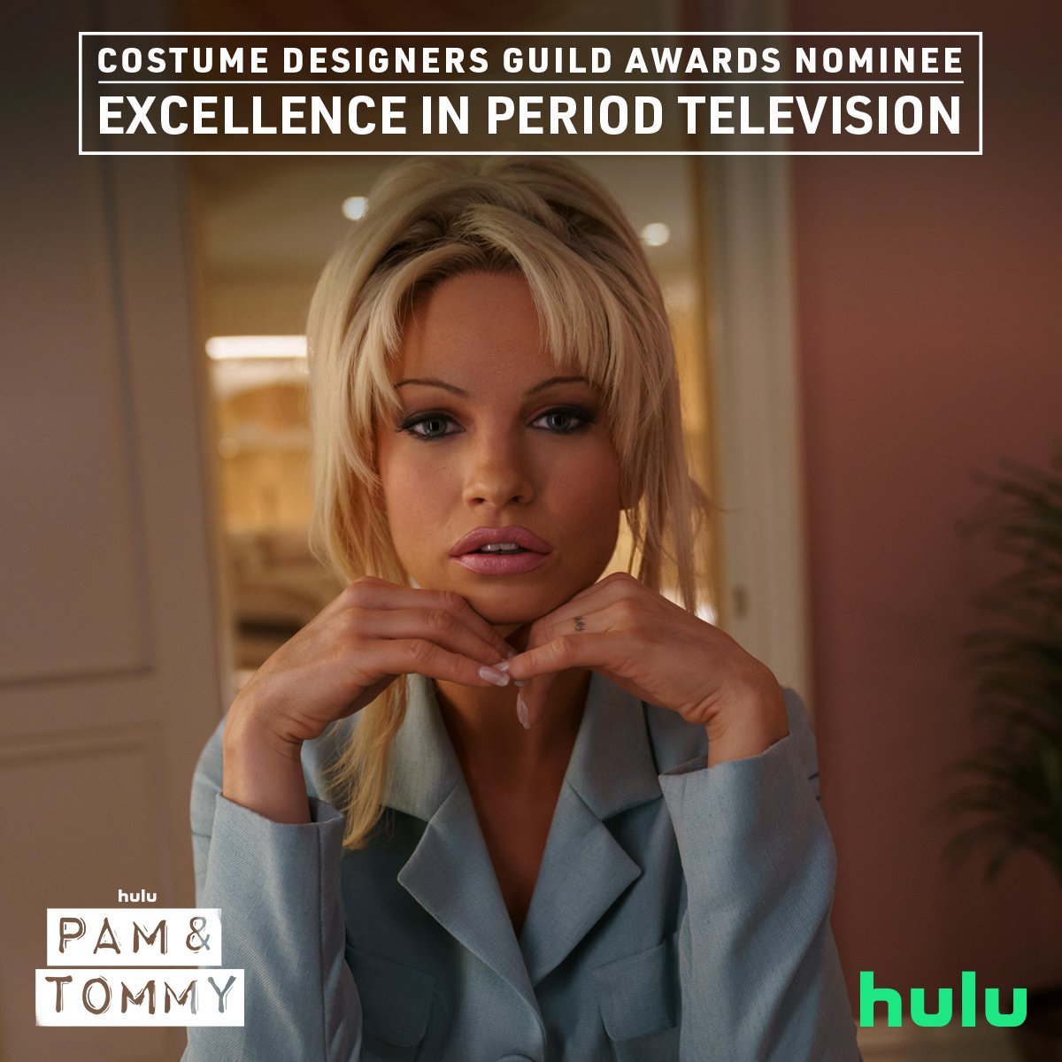 Congratulations to #PamAndTommy's Kameron Lennox on her Costume Designers Guild Award nomination for Excellence in Period Television 🖤