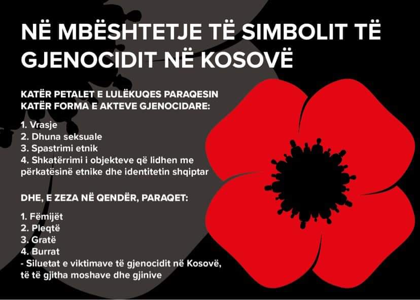 JEPI ZË!
SHPËRNDAJE!

#lulekuqja #kosovogenocide #neveragain