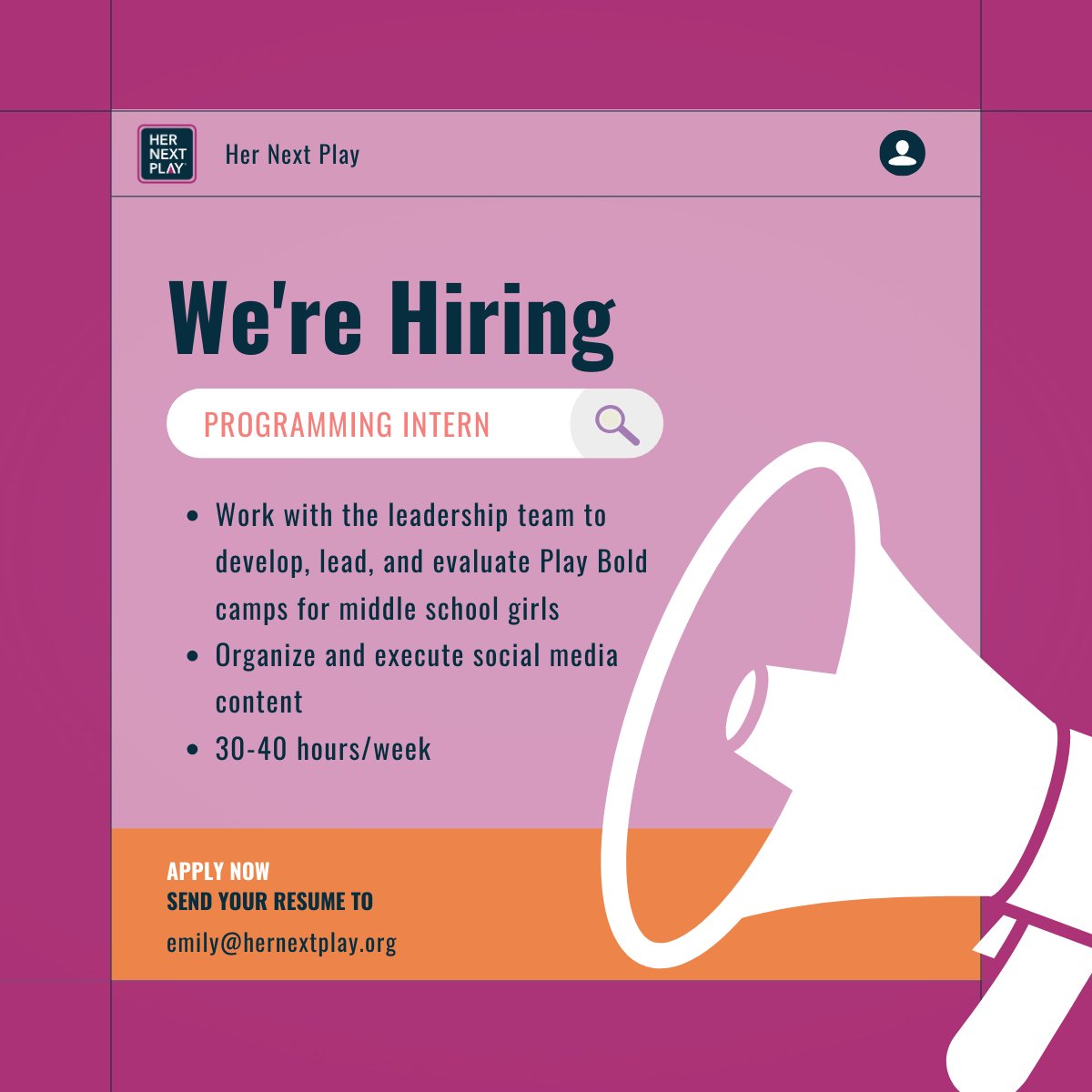 📢 WE’RE HIRING! Come join our team if you’re looking to develop your skills and make a meaningful impact on the community. Email us your resume if interested!