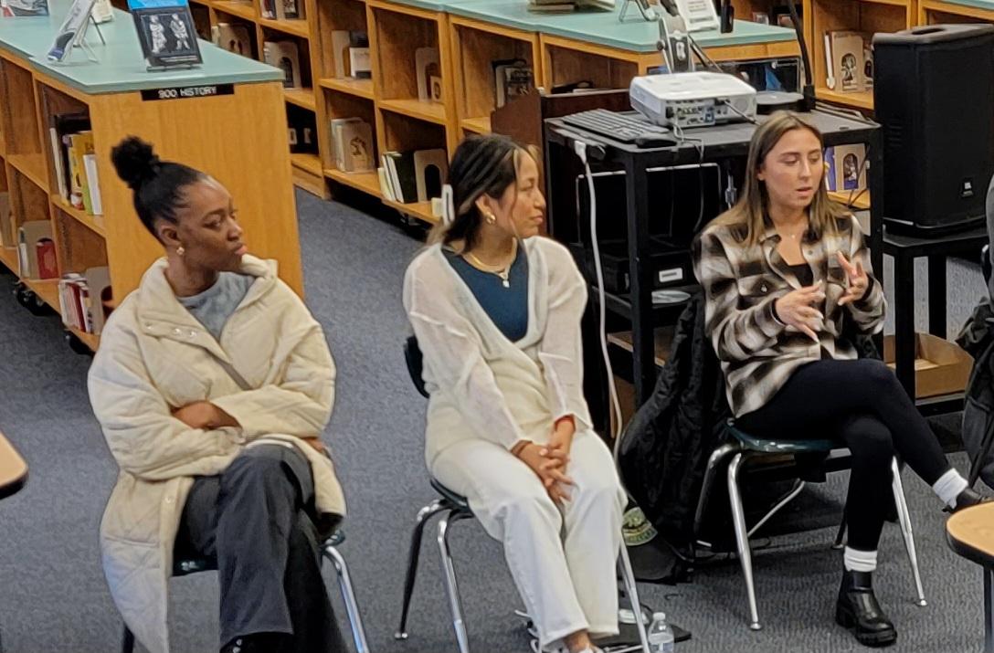 Thank you to former LTI students and JFK grads Faith, Alexa, and Rebecca who were part of a panel speaking to freshmen about importance of high school