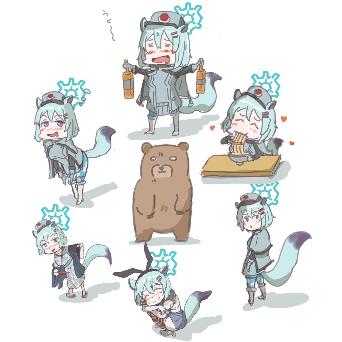 「シグレまみれ 」|おむらいぬのイラスト