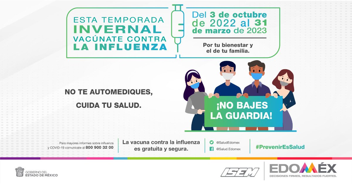 Cbt2Tol's tweet photo. Por tu bienestar y el de tu familia, #VacúnateContraLaInfluenza, acude a tu centro de salud más cercano.
#PrevenirEsSalud
#NoTeAutomediques https://t.co/A5xKIyyB1J