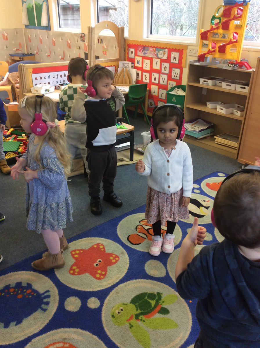 Nursery LOVE <a href="/nowpressplay/">Now Press Play</a> !!!! And so do the adults! #ThreeLittlePigs