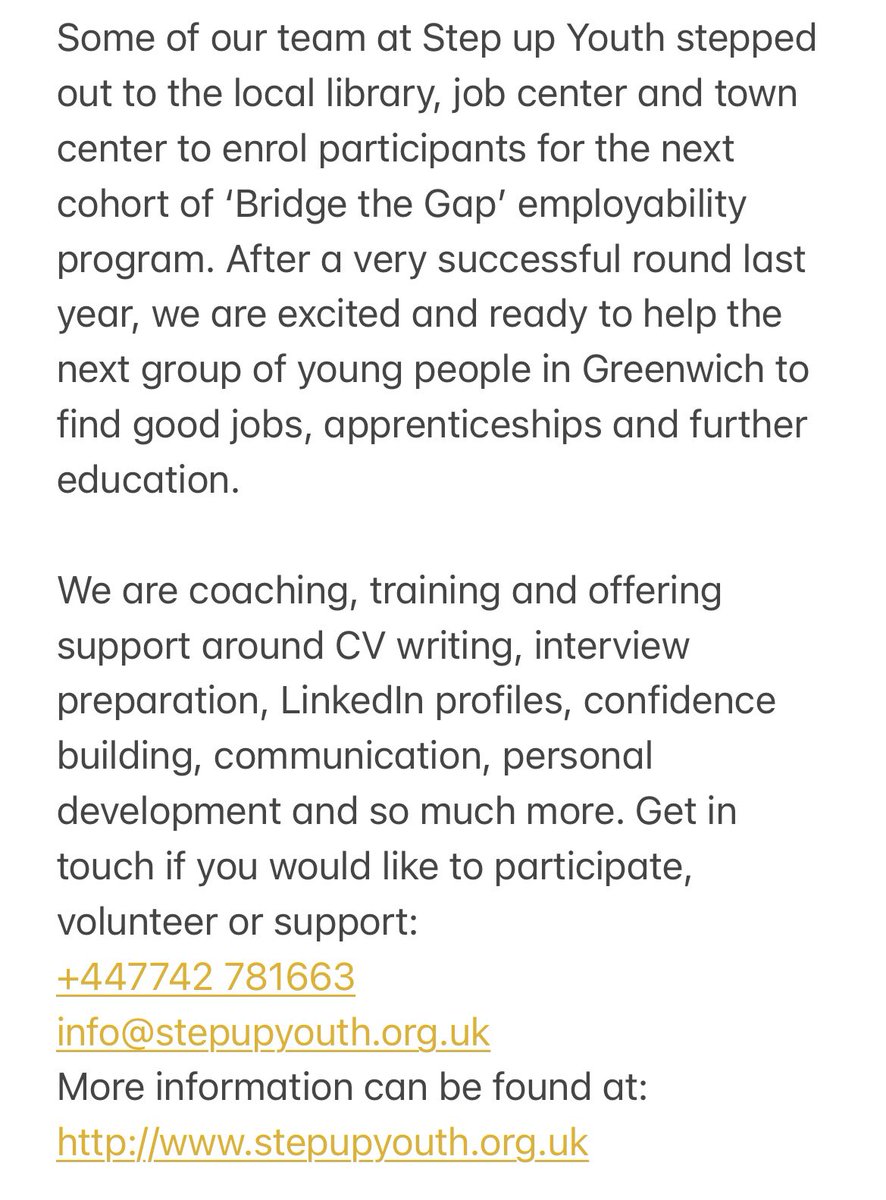 StepUpYouthUK's tweet photo. https://t.co/pNAEzcHRKD