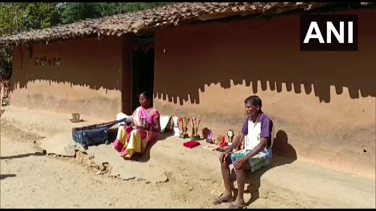 ANI's tweet photo. Odisha | Indian men's hockey defender Nilam Sanjeep Xess is set to make his debut in the upcoming FIH World Cup 2023. Xess is living in a kutcha house with no gas or water connection in Odisha's Kadobahal village in Sundargarh district. https://t.co/RZX8RpGukD