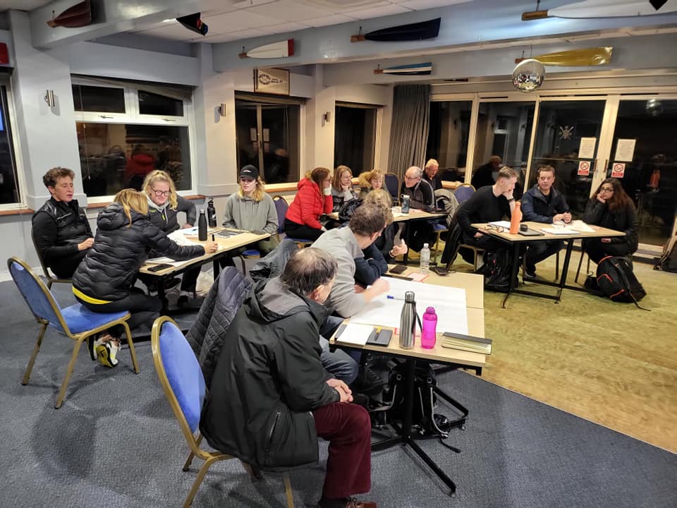 Fantastic &amp; engaging evening with 14 volunteers from <a href="/ChristchurchRow/">Christchurch Rowing</a>, 2 from <a href="/BryanstonRowing/">Bryanston School BC</a>, Tideway scullers on <a href="/BritishRowing/">British Rowing</a> Coaching Assistant cse at <a href="/ChristchurchRow/">Christchurch Rowing</a>. Thank you Graham Hall for organising. Creating positive environments for people to flourish. <a href="/BR_Coach_Ed/">British Rowing Learning, Education and Development</a>