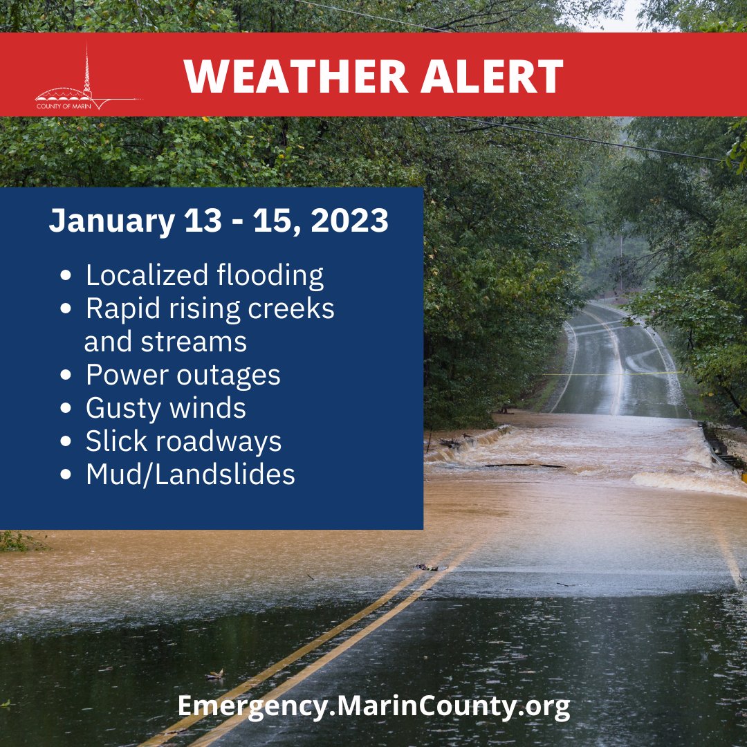 Prepare for gusty winds, heavy rain, and Thunderstorms in Marin County,