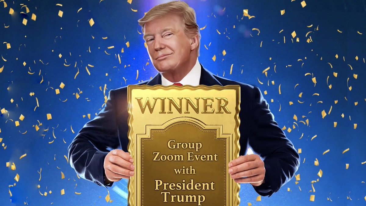 Soheil_SBabaei's tweet photo. At the time of writing, the #WinTrumpPrizes collection has a floor value of around 0.0219 ETH. One particular ticket, called a βGroup Zoom Event w/ Pres. Trump,β is selling for 0.0466 ETH or $66.43 for the #NFT ticket.
#DonaldTrump #TrumpNFT #NFTs https://t.co/9DwzT5c52F