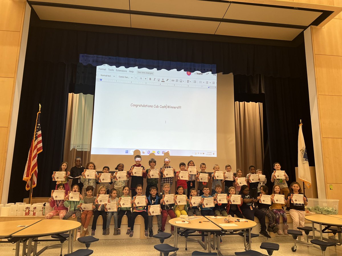 Blanche Ames Cub Cash winners January 6th and 12th!! Congratulations Tiger Cubs 🐯❤️for following the cub code and earning your cub cash! <a href="/BATigerCubs/">Mr. Cederbaum</a> #WeDigEPS