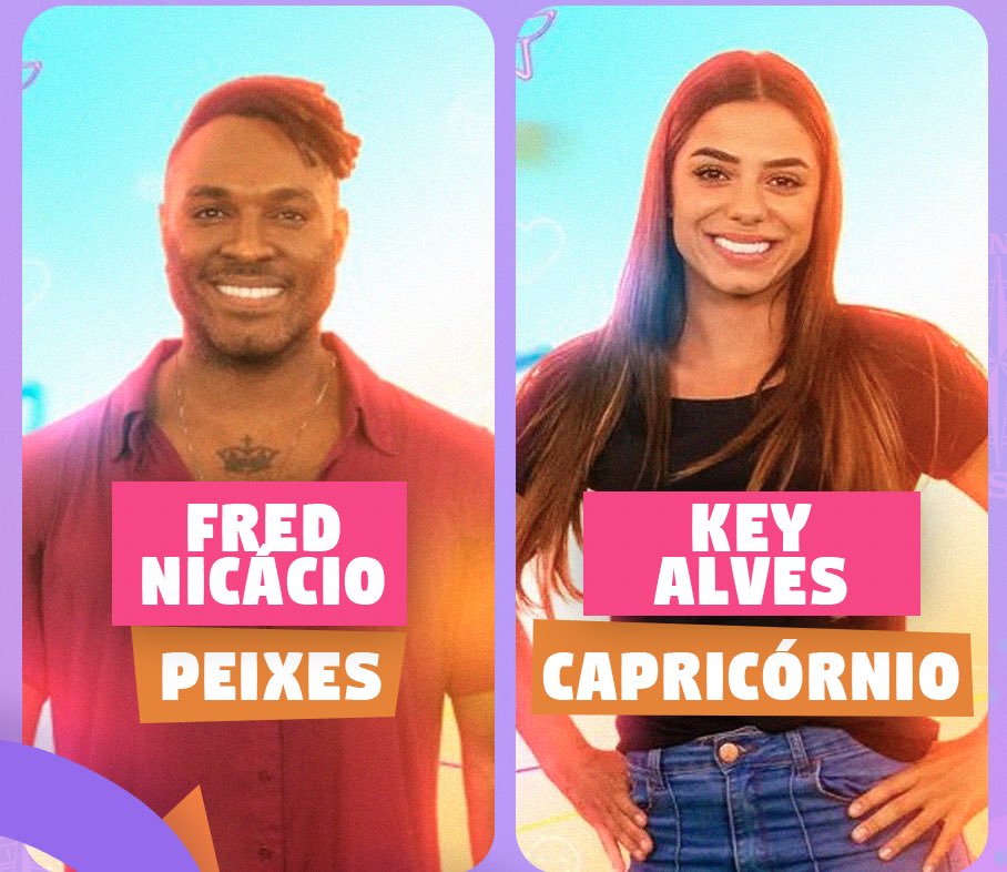 debocheastral_'s tweet photo. 🔮 SIGNOS: E temos a primeira caprica da edição! ♑️ Key Alves é do signo de terra e Fred Nicácio é, pasme, mais um da turma de Peixes 🐠 #BBB23 #BigDay https://t.co/8NPBNzJKZI