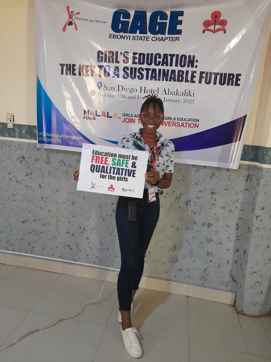 Ifu_Tina's tweet photo. Today I was part of the ADVOCACY AND LEADERSHIP MODEL training for the Girls Advocacy for Girls' Education  (GAGE), organized by Education as vaccine and NGGA Ebonyi State Branch Sponsored by @MalalaFund 

#girlseducationmatters 
#gage2023 
#ourrightnotacrime 
#ourfuturenotaforce https://t.co/wNYNVBftvv