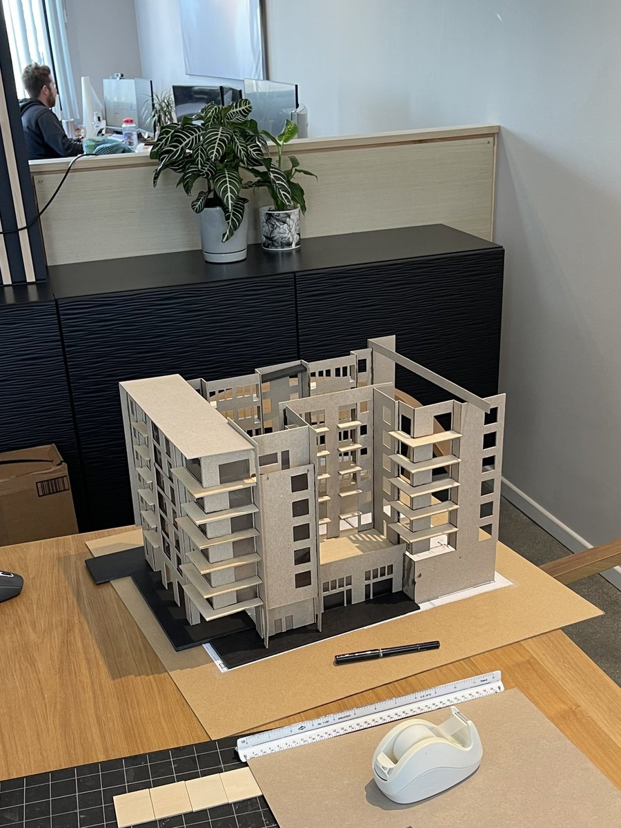 pixlyai's tweet image. Starting a new project from the very beginning. Great to see a physical model being built!
#architecture #architecturemodel #architecturelovers #architecturedesign #architectureproject #architectureproject #modernarchitecture #construction #project #constructionproject