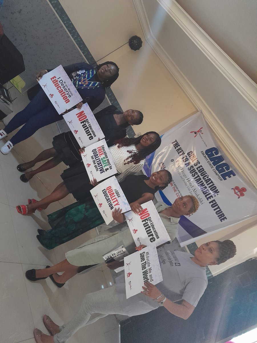 Ifu_Tina's tweet photo. Today I was part of the ADVOCACY AND LEADERSHIP MODEL training for the Girls Advocacy for Girls' Education  (GAGE), organized by Education as vaccine and NGGA Ebonyi State Branch Sponsored by @MalalaFund 

#girlseducationmatters 
#gage2023 
#ourrightnotacrime 
#ourfuturenotaforce https://t.co/wNYNVBftvv