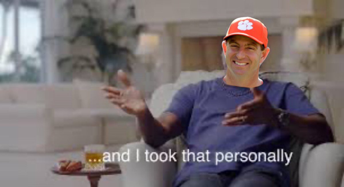 RedditCFB's tweet photo. “Dabo is too stubborn and will never hire someone outside of his program culture” https://t.co/kOS07buRkd