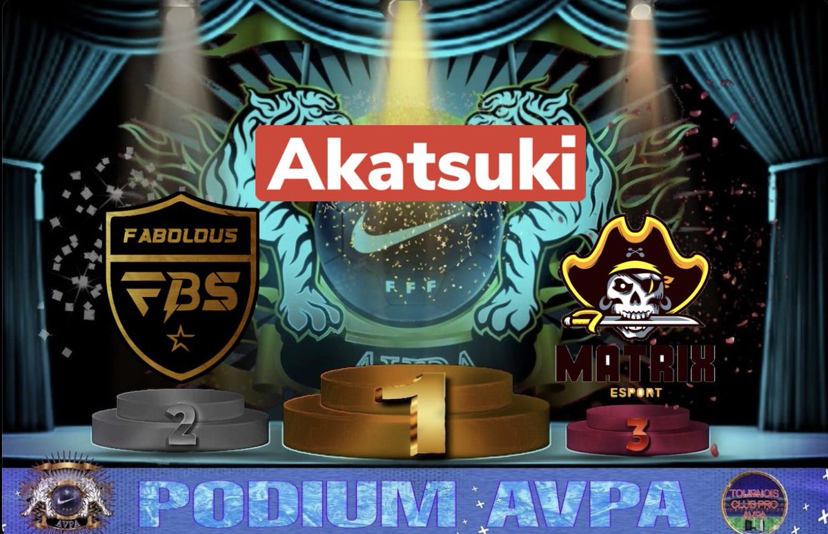 Tournoi À 

🏆 <a href="/SKATLANTA1/">SK ATLANTA</a> 
🥈 #Destiny’s 
🥉 <a href="/Venkon_esport/">Venkon eSport</a> 

Tournoi B 

🏆 #Akatsuki 
🥈 <a href="/FBS_OFFICIEL/">xWS FABOLOUS</a> 
🥉 <a href="/MTXmessi/">MTX DEMON</a> 

Gg aux 28 équipes de ce soir 👏🏼