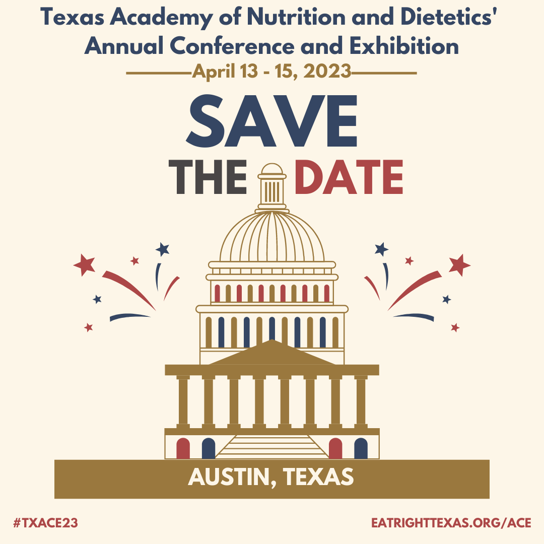 Starting 2023 with great news!

Our abstract 'Development of a #virtual #culinarymedicine intervention for #patients with #diabetes' was accepted for the poster presentation session.

Looking forward to the Texas Academy of Nutrition Conference in April! See you there 🍏🤠