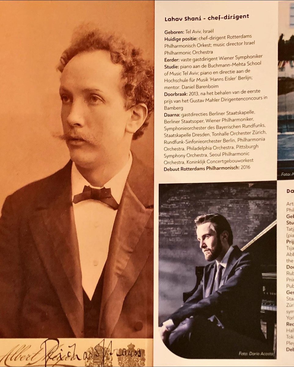 Spidymother's tweet photo. Backstage with @rdamphil tonight after their concert in @deDoelen. Lahav Shani catching up with Bertie Baigent #rotterdam #ClassicalMusic #bachtrack #dutchkitcheninthesky https://t.co/Vof1pRaER7