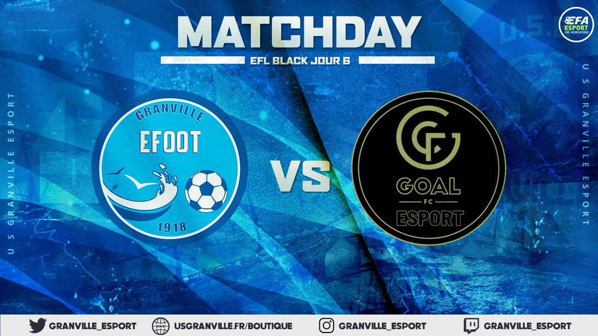 US Granville eSport (@usg_esport) on Twitter photo ๐๏ธ | Programme
๐ | <a href="/eSportFA_FR/">ESPORT FOR ASSOCIATIONS</a>
EFL Black Champions - Day 5/6
๐ | <a href="/FRS_Esport/">FRS_eSport ๐ฎ</a>
โ | 22:00
๐ | @Goal_eSport
โ | 22:20
#AllezGranville <a href="/eSportFA_FR/">ESPORT FOR ASSOCIATIONS</a> ๐ตโช๏ธ ๐๏ธ | Programme
๐ | <a href="/eSportFA_FR/">ESPORT FOR ASSOCIATIONS</a>
EFL Black Champions - Day 5/6
๐ | <a href="/FRS_Esport/">FRS_eSport ๐ฎ</a>
โ | 22:00
๐ | @Goal_eSport
โ | 22:20
#AllezGranville <a href="/eSportFA_FR/">ESPORT FOR ASSOCIATIONS</a> ๐ตโช๏ธ