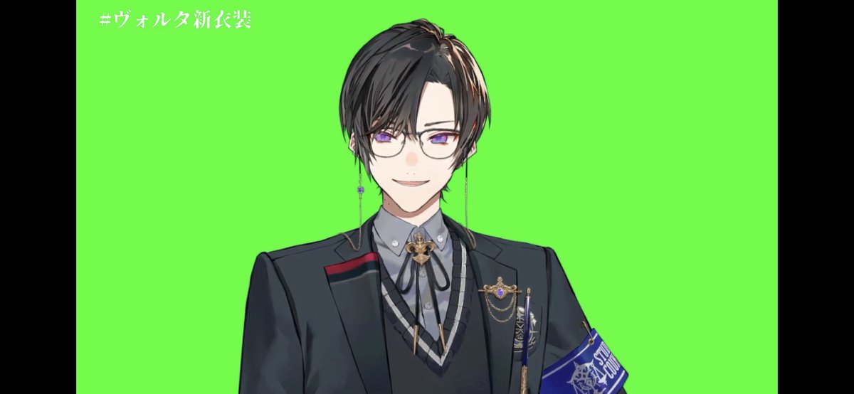 「1人だけグリーンバック濃いの、髪の色とかもあるんだろうけどふふってきちゃうな… 」|原稿中の準のイラスト