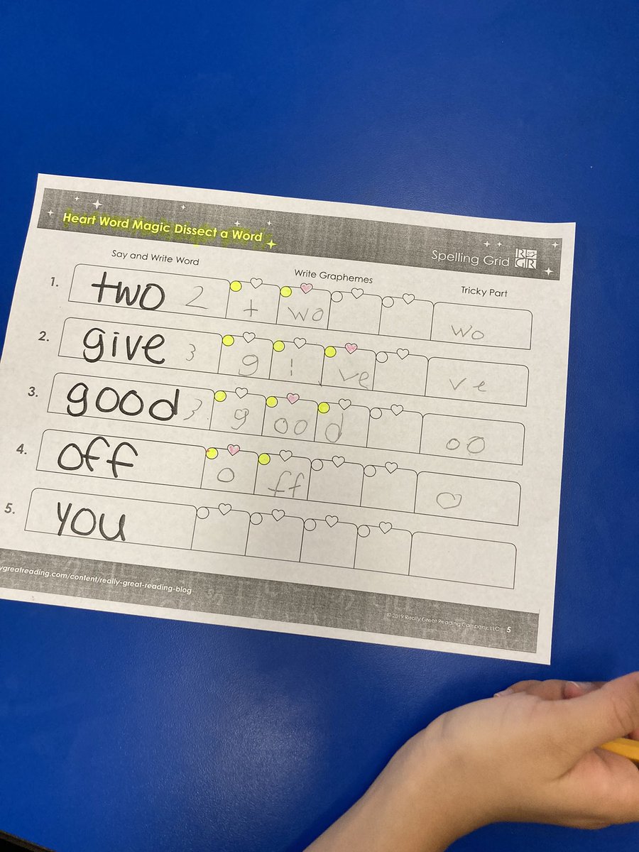 gins_miss's tweet photo. Today we practiced our “heart words” using these fun graphic organizers! ❤️ https://t.co/537fjaMm9y