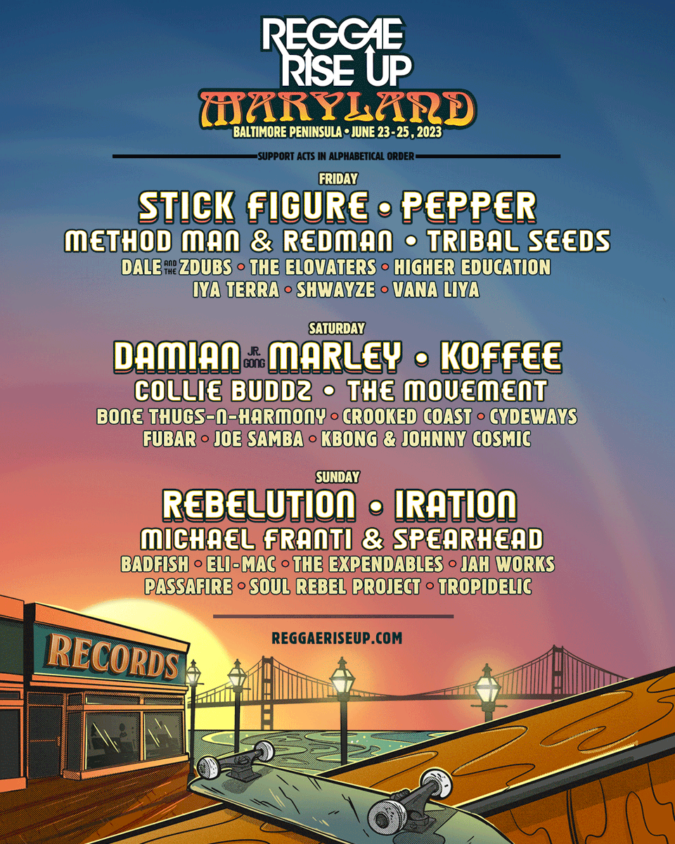 Gearing up for the summer! ☀️ We’re headed to Maryland for Reggae Rise Up on June 23rd. Who’s rolling out? <a href="/reggaeriseup/">Reggae Rise Up</a>