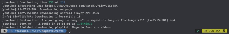 _Talesh's tweet image. I just spent >3hr downloading all the old #Magento Events Youtube videos from the early days of #MagentoImagine.
They hold a lot of nostalgia and really good memories for me where I met some of my best friends, but I know they don't mean as much to Adobe so made a backup.