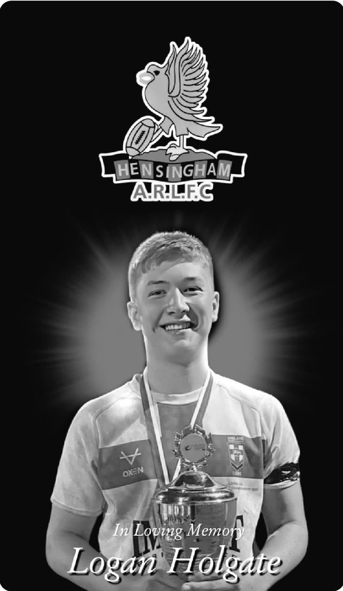 hensingham_arl's tweet photo. Inline with the lovely gesture from @OfficialHavenRl in memory of our much loved Logan We’re inviting anyone unable to attend the game to gather in the club he loved &amp; played for to join in the 7th min applause! Let’s raise the roof for our beloved Logan 
💔🖤 - 🍫🔵🟡 - 🔵⚪️ https://t.co/DxsF25oZtR