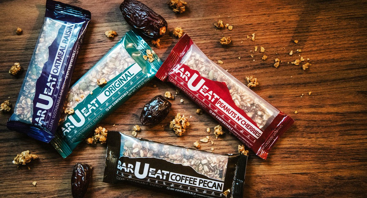 Bar-U-Eat is first company to offer BPI Certified #compostable #biodegradable bar wrappers #sustainable #food #snacks #packaging prn.to/3XnifAA