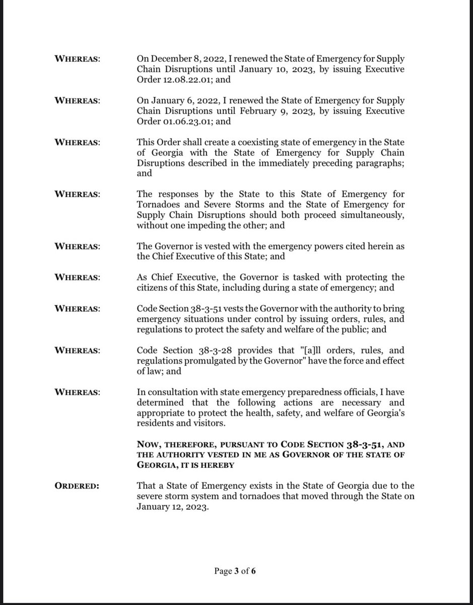 GovKemp's tweet image. Throughout this evening, Marty’s and my thoughts will return to those impacted by today’s severe storms and tornadoes.

I have declared a State of Emergency and ordered all relevant agencies to respond with an all-hands-on-deck approach to the affected communities.