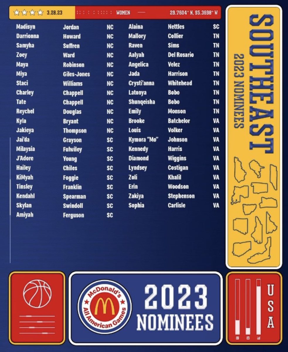 Very thankful to be a Mcdonald’s All American nominee!!❤️💙 <a href="/McDAAG/">McDonald's All American Games</a> <a href="/LadyBlazeHoops/">Lady Blaze Hoops</a> <a href="/SoutheastAStars/">Southeast All Stars</a> <a href="/PurdueWBB/">Purdue Women's Basketball</a>