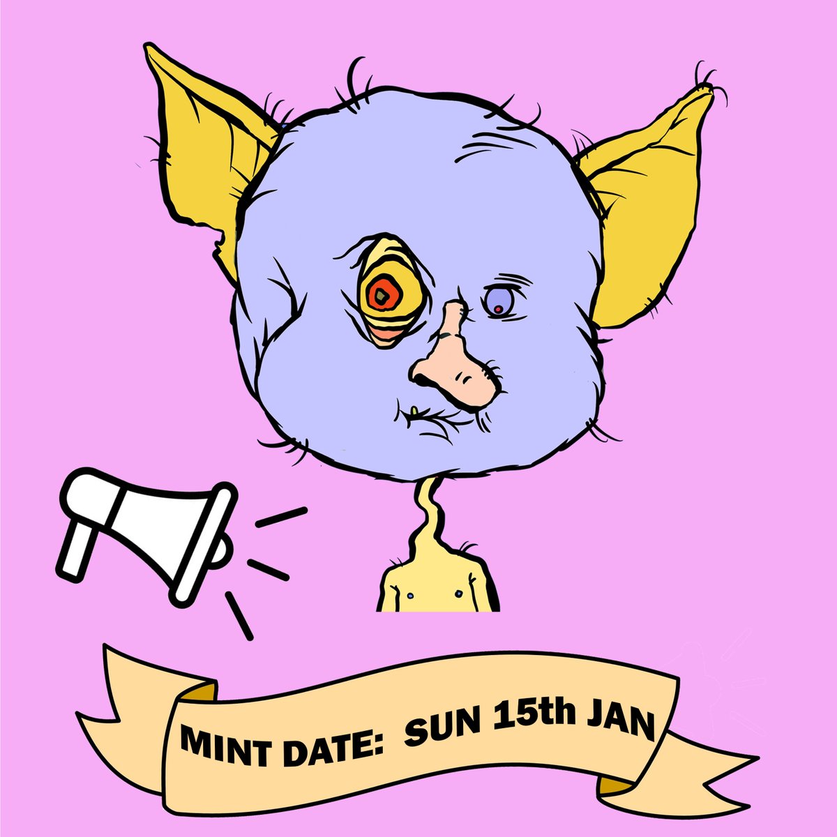 WhOoZ reddY foR suM GobLInNy GooPy NeWz!?
Official mint date:  Sunday 15th January

#Mintingsoon #NFT #NFTCommunity #Goblin #GoblinGang #TeamPastel #pastelart