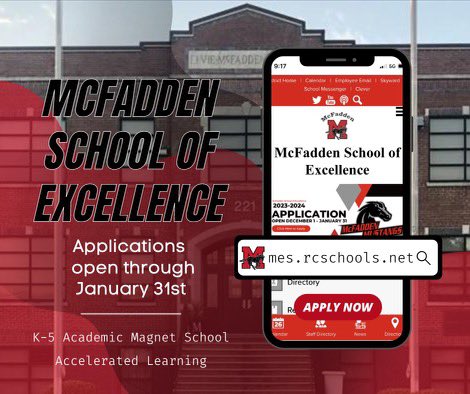 McFadden_School's tweet photo. McFadden is one of the many choice school options in Rutherford County.  Check us out and apply today! @RCSchoice @rucoschools https://t.co/9hD1VBozpB
