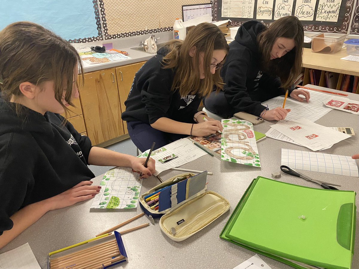 Candy wrapper scale drawings in math this week! 🍫 <a href="/HRBurlington/">Holy Rosary</a>