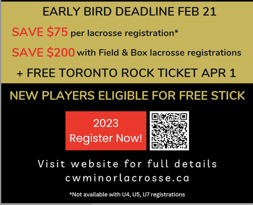 CWMinorLacrosse's tweet photo. Registration is O P E N!
https://t.co/eGpSbqgWam
#registration #playlacrosse #playlax #lacrosse #lax #minorlacrosse #kidsneedtoplay
#fastestgameon2feet https://t.co/GKdVsPN9ba