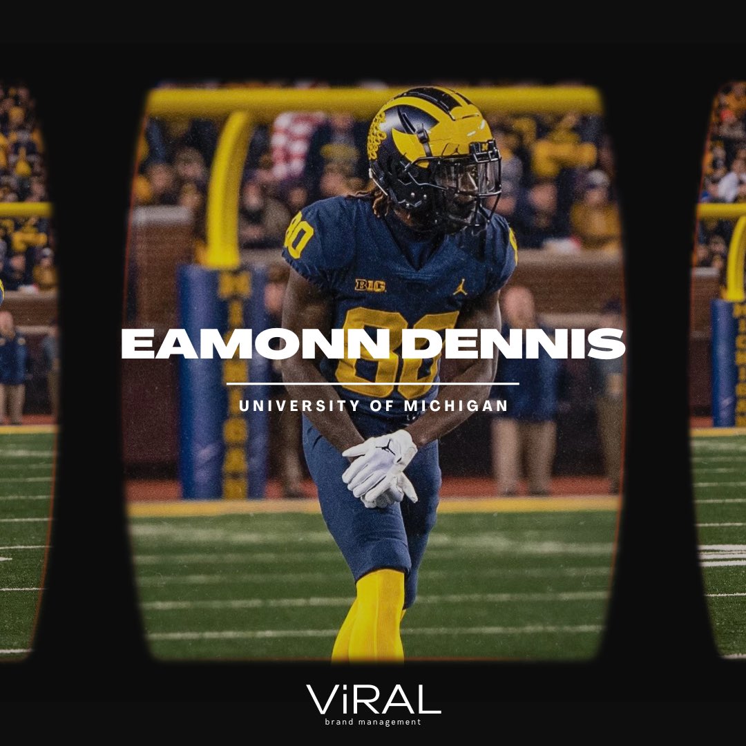 join us in welcoming <a href="/E_Dennis5/">Eamonn Dennis 🖤</a> from the University of Michigan as an OFFICIAL #ViRAL athlete. 〽️📈🆙