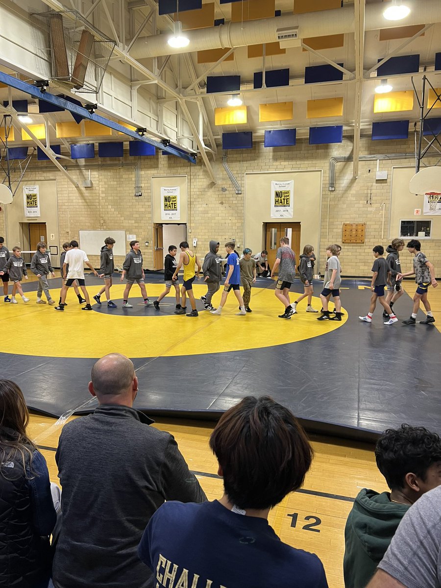 The team came out to watch our future Lions in action today <a href="/LMTSD_MAS/">Murray Avenue School</a> Excited for the years to come👊🏻🤼‍♂️<a href="/LMTSDAthletics/">Lower Moreland Athletics</a>