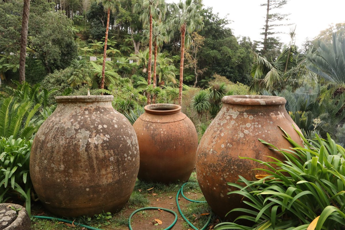 Three giant urns at the Monte Palace Garden, #Madeira 
#MontePalace