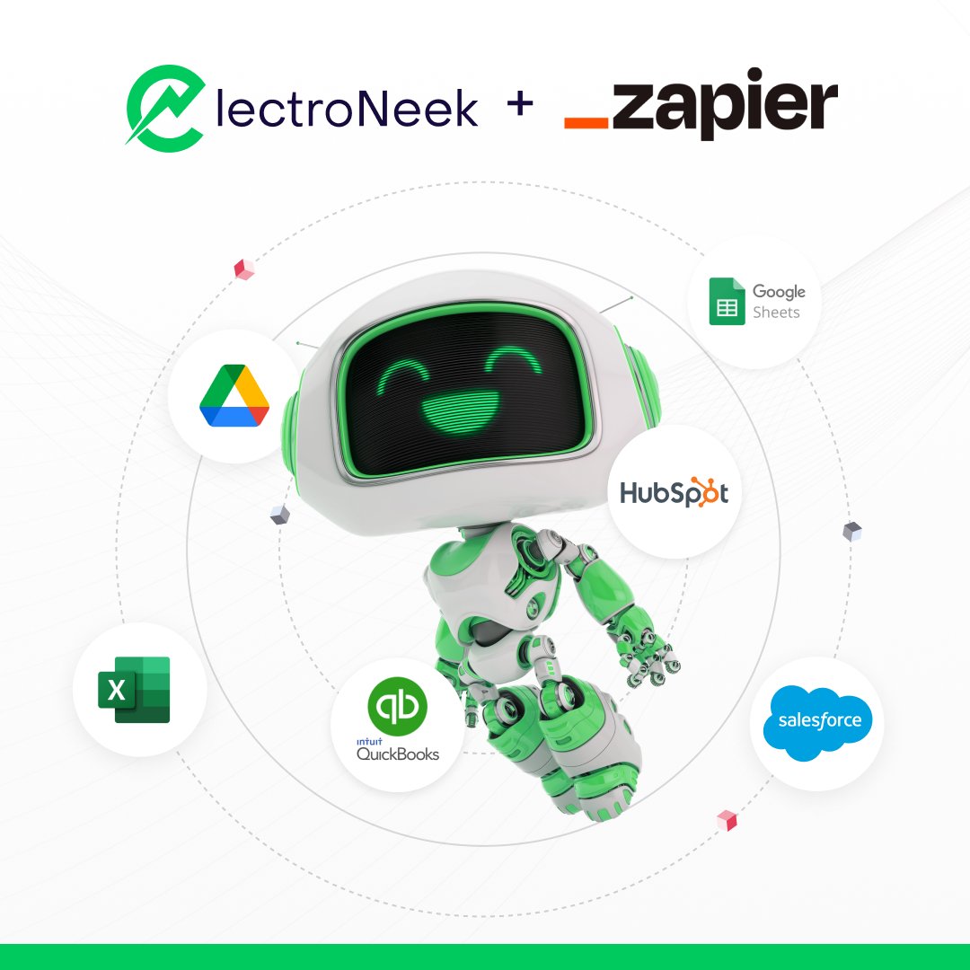 electroNeek's tweet image. It’s official 🚀ElectroNeek is the First RPA Platform to Achieve Integrated Partner Status with Zapier 👏
Connect ElectroNeek RPA to 5,000+ apps to make your automation experience one of a kind 🤖✔️
Learn more at hubs.li/Q01xXt1D0

#WeAreElectroNeek #ZapierIntegration