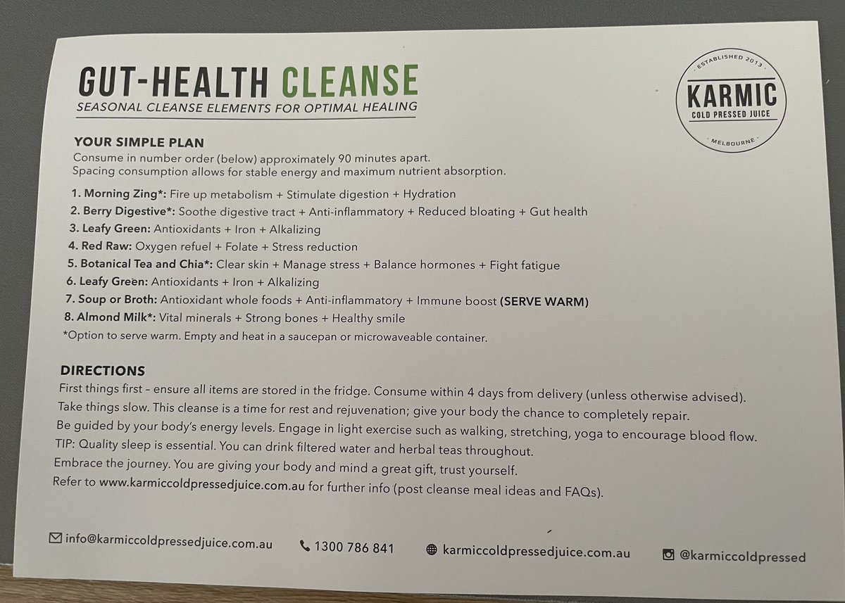 Wish me luck - starting a 3-day juice cleanse tomorrow … all about healthy mind/healthy body #healthymind #healthybody #juicecleanse #karmiccoldpressed