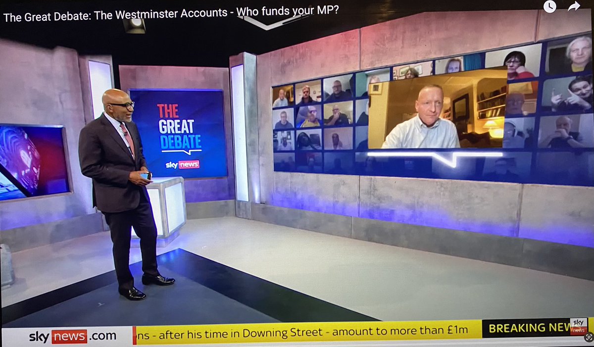 It was a privilege to lead the opening question on Sky News Great Debate ..The Westminster Accounts: Who funds your MP. <a href="/UniOfSunComms/">Uni Of Sun Comms</a>