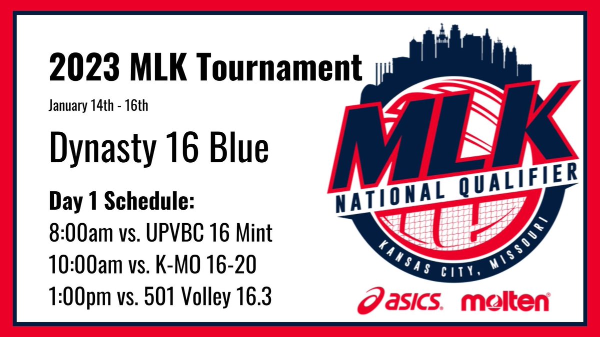 Ava Moffitt (@avamoffitt) on Twitter photo MLK Day 1 schedule. I’ll be playing on court 5 all day. Watch live on my YouTube channel or on BeTheBeast. -Moffitt #6
youtube.com/@MoffittVball
hoavb.bethebeast.com/eventliveplus/… MLK Day 1 schedule. I’ll be playing on court 5 all day. Watch live on my YouTube channel or on BeTheBeast. -Moffitt #6
youtube.com/@MoffittVball
hoavb.bethebeast.com/eventliveplus/…