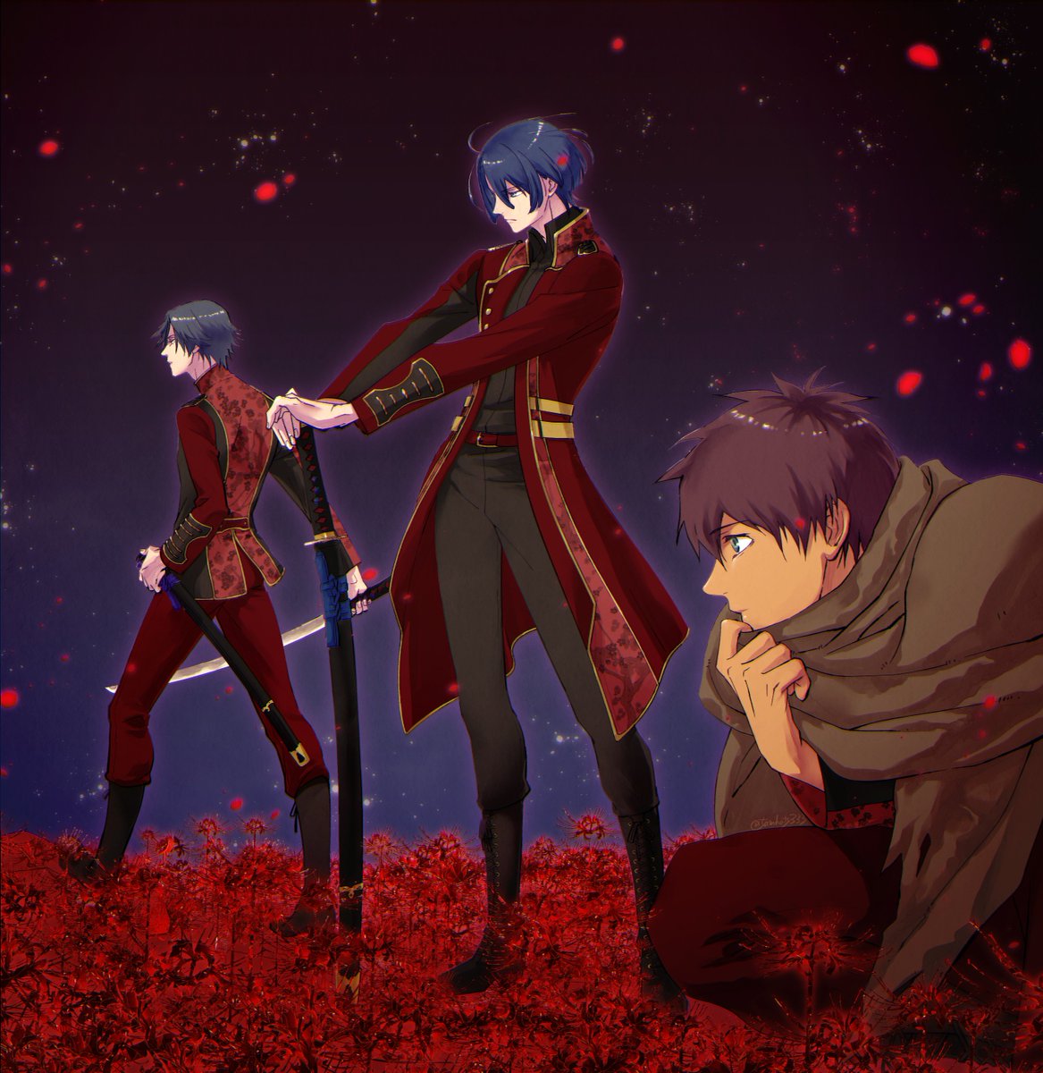 SAMURAIZMが好きなんだよな～特に聖川さんの衣装が格好良くて好きだな～っ! て描いてたら世界線を間違えた。 