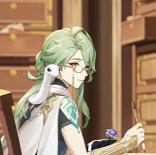 🌱 first official animation and 2D art of baizhu and they babygirlified him so much like look at his EYELINER