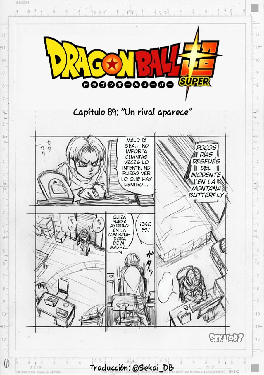 Sekai DB 世界 on X: Manga Dragon Ball Super Capítulo 89 - Borradores  oficiales (Traducción al Español) 🔥 Título: Un rival aparece. *El  capítulo completo será lanzado el próximo 19 de Enero